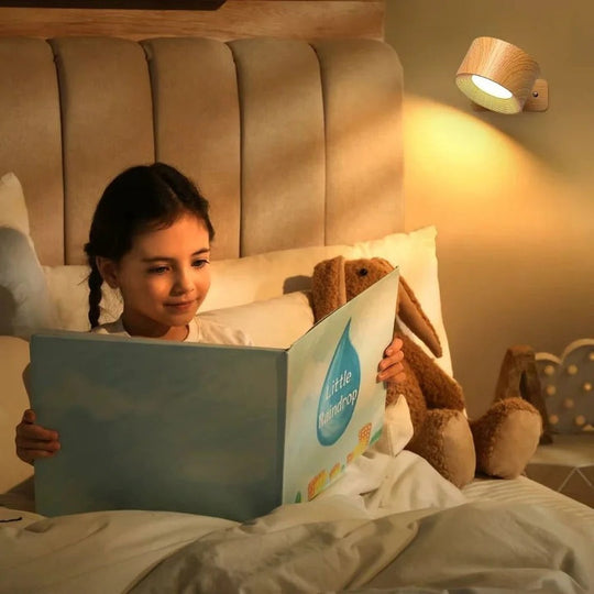 Wall Light with Rechargeable Battery and 360° Rotation