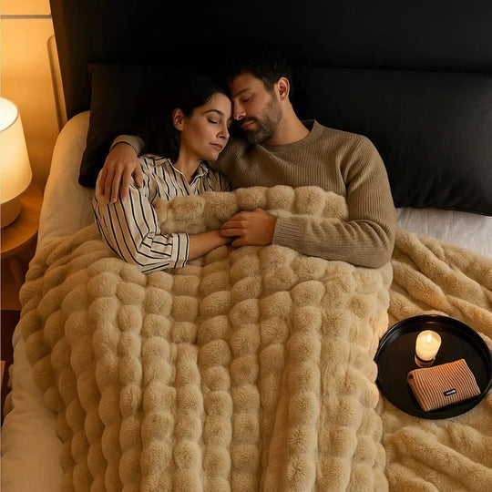 Cozy Blanket with Stylish Design and Year-Round Comfort