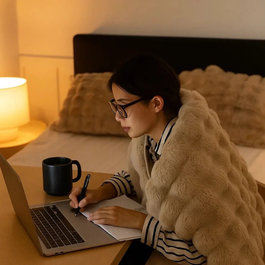 Cozy Blanket with Stylish Design and Year-Round Comfort