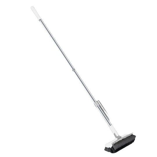 Floor Scrub Brush with Long Handle and Stiff Bristles