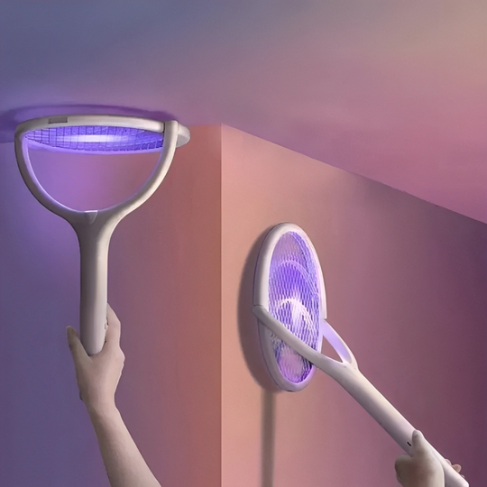 Electric Bug Zapper with Fast Charging and Racket Design