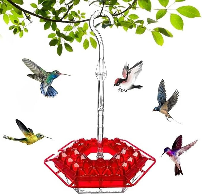Hummingbird Feeder with Leak Proof Design and Ant Guard