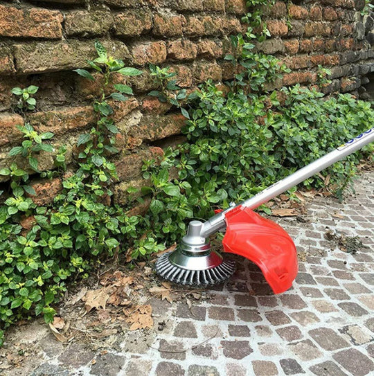 Lawn Trimmer Attachment with Steel Wire Brush