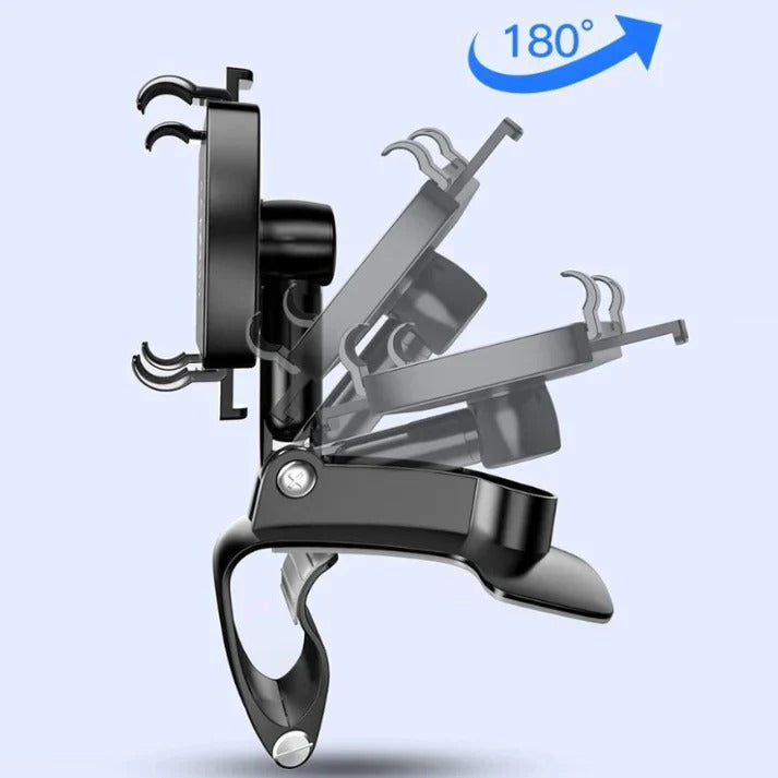 Car Phone Mount with 360° Rotation and Hands-Free Design