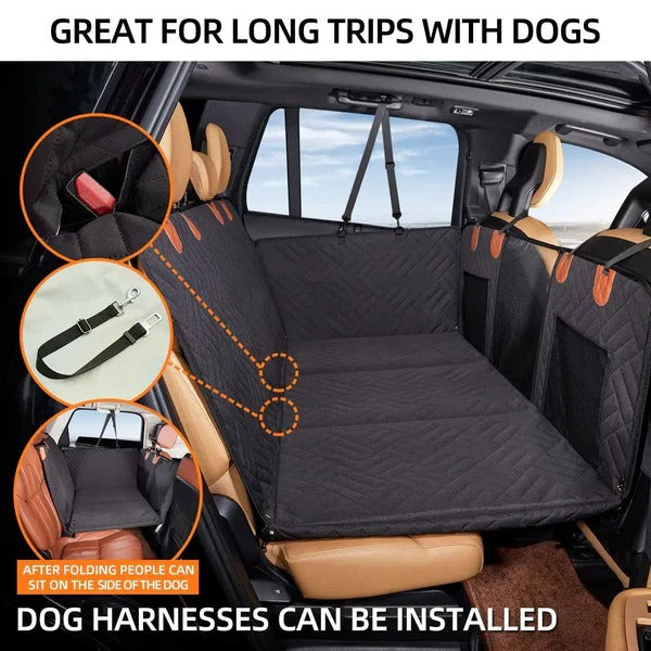 Dog Car Seat Cover with Waterproof Material and Non-Slip Base