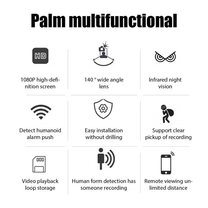 WiFi Security Camera with Night Vision and Motion Detection