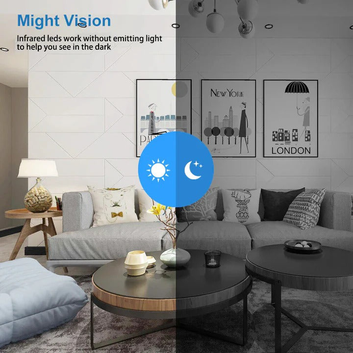 WiFi Security Camera with Night Vision and Motion Detection
