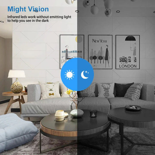 WiFi Security Camera with Night Vision and Motion Detection