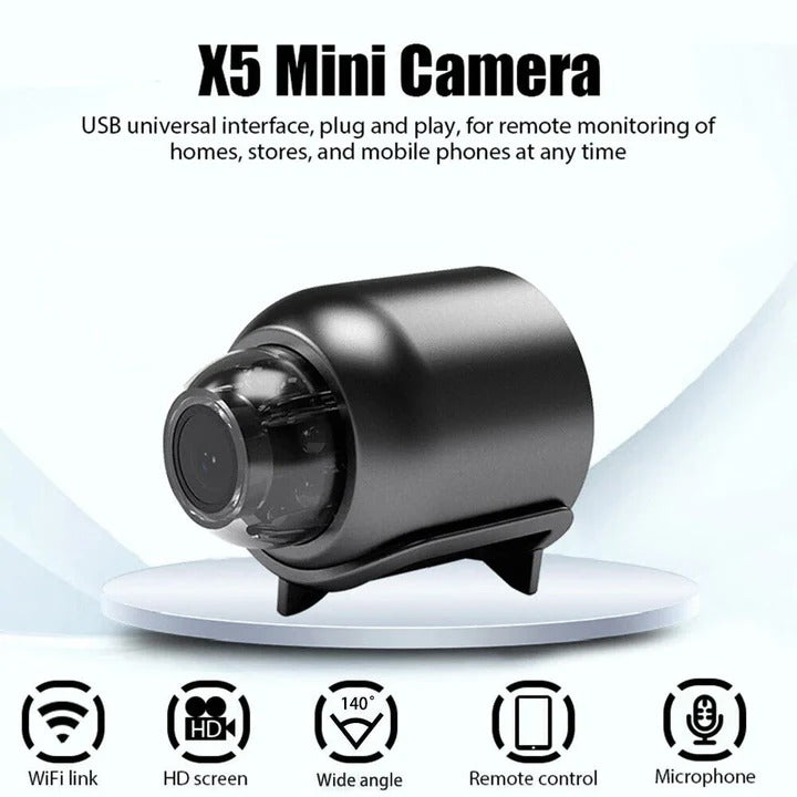 WiFi Security Camera with Night Vision and Motion Detection
