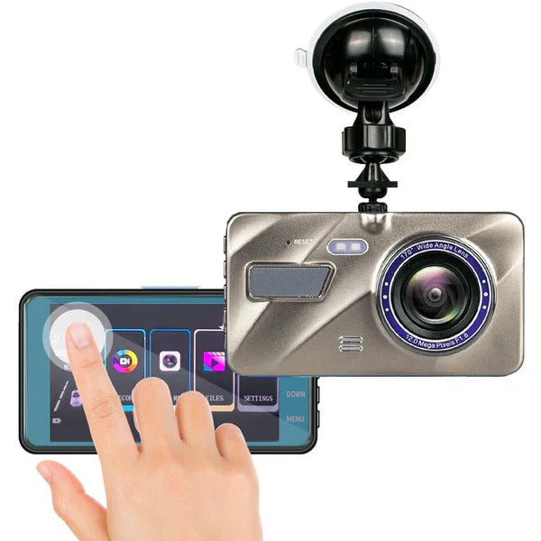 Dash Cam with Dual Cameras and Night Vision