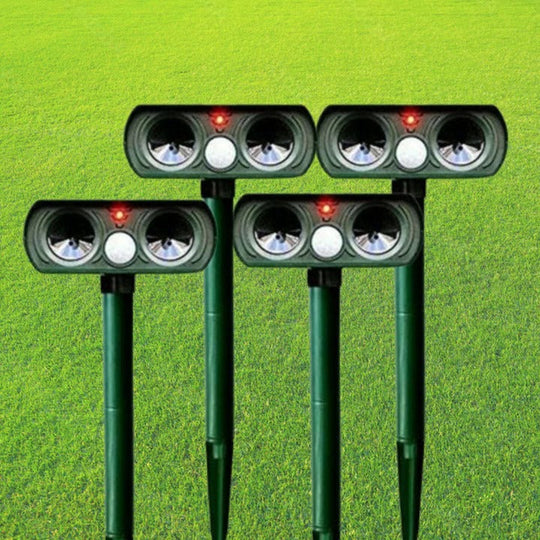 Animal Repeller with Infrared Motion Sensor and Solar Power