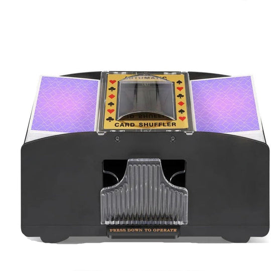 Card Shuffler with Electric Automatic Operation and Fast Shuffle