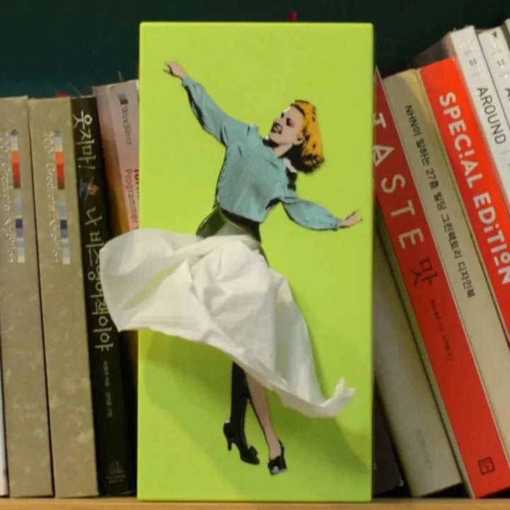 Tissue Holder with Creative Design and Flying Skirt