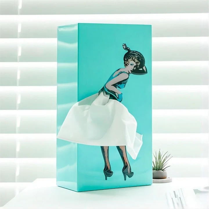 Tissue Holder with Creative Design and Flying Skirt