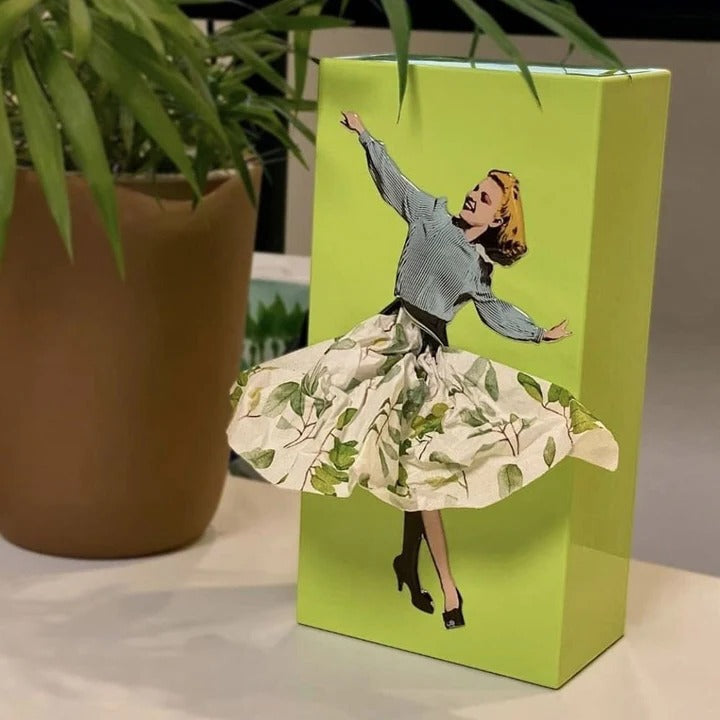 Tissue Holder with Creative Design and Flying Skirt
