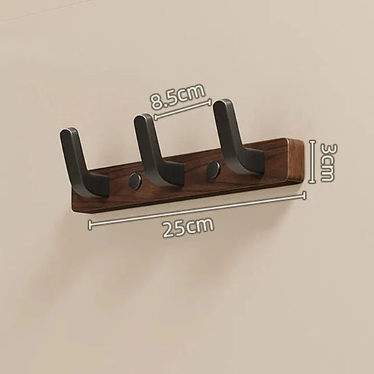 Coat Organizer with Wall-Mounted Design and Wood-Metal Finish