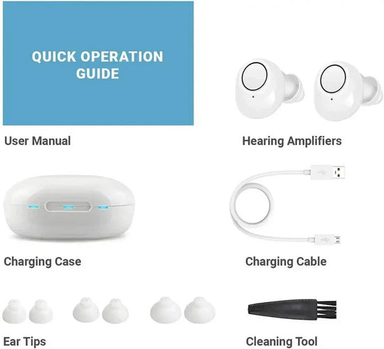 Hearing Aids with Bluetooth Connectivity and Rechargeable Battery