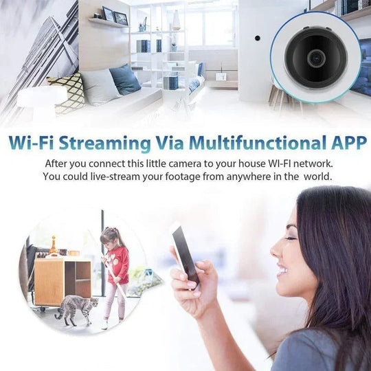 WiFi Camera with 1080p HD Recording and Magnetic Mount