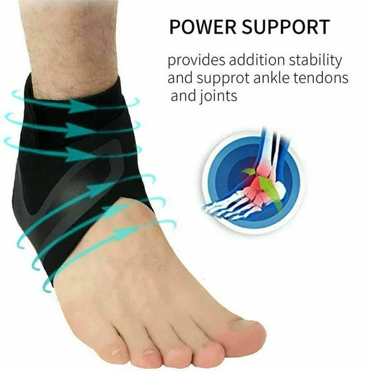 Ankle Support with Adjustable Compression and Stability