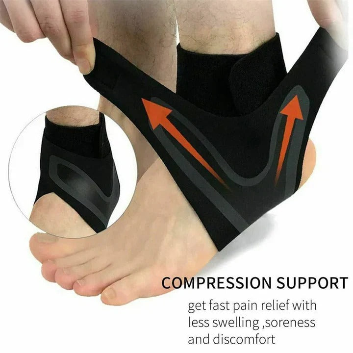 Ankle Support with Adjustable Compression and Stability