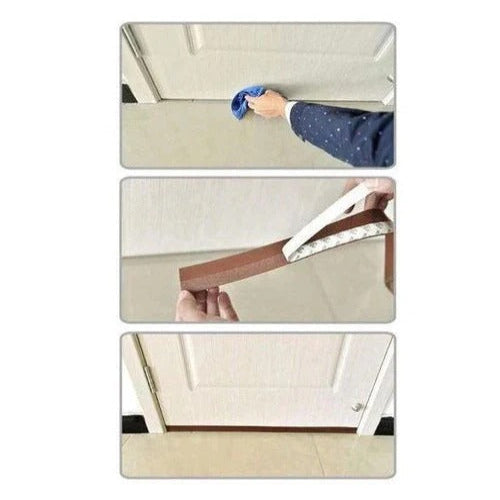 Door Seal with Weatherproof Insulation and Self-Adhesive Strip
