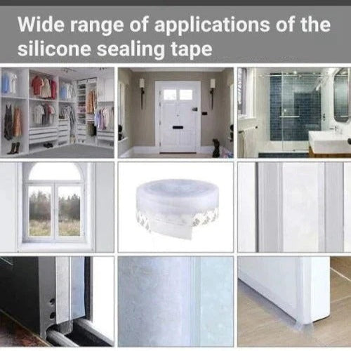 Door Seal with Weatherproof Insulation and Self-Adhesive Strip