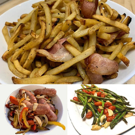 Grill Basket with Rotating Design and Locking Latch