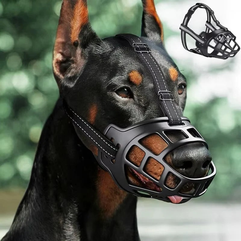 Dog Muzzle with Reflective Safety and Adjustable Fit