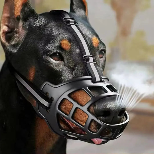Dog Muzzle with Reflective Safety and Adjustable Fit
