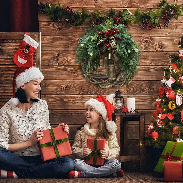 Christmas Wreath with Handmade Vine and Dried Flowers