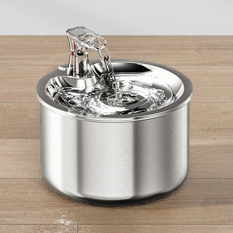 Cat Water Fountain with Stainless Steel and Filter