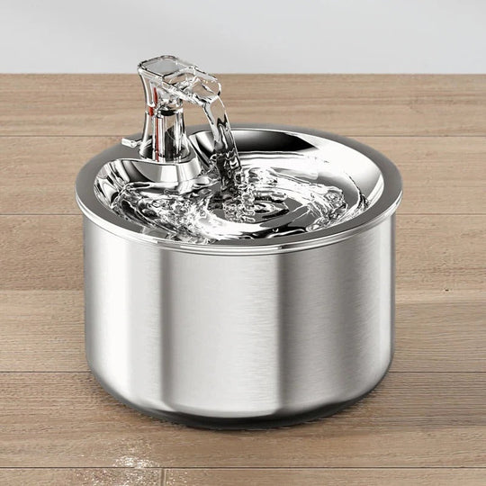 Cat Water Fountain with Stainless Steel and Filter