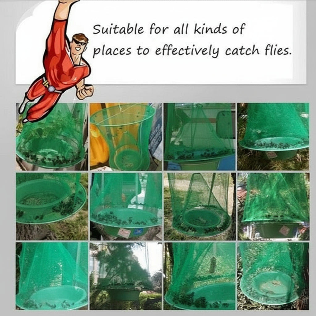Fly Trap with Reusable Design and Easy Setup