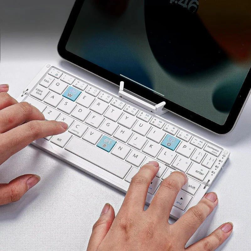 Wireless Keyboard with Slim Design and Magnetic Stand