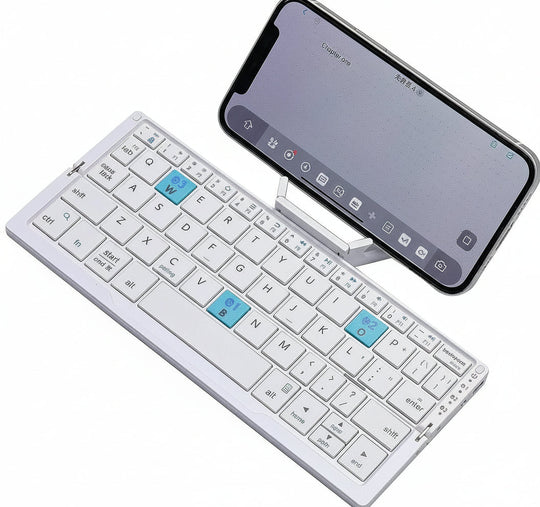 Wireless Keyboard with Slim Design and Magnetic Stand