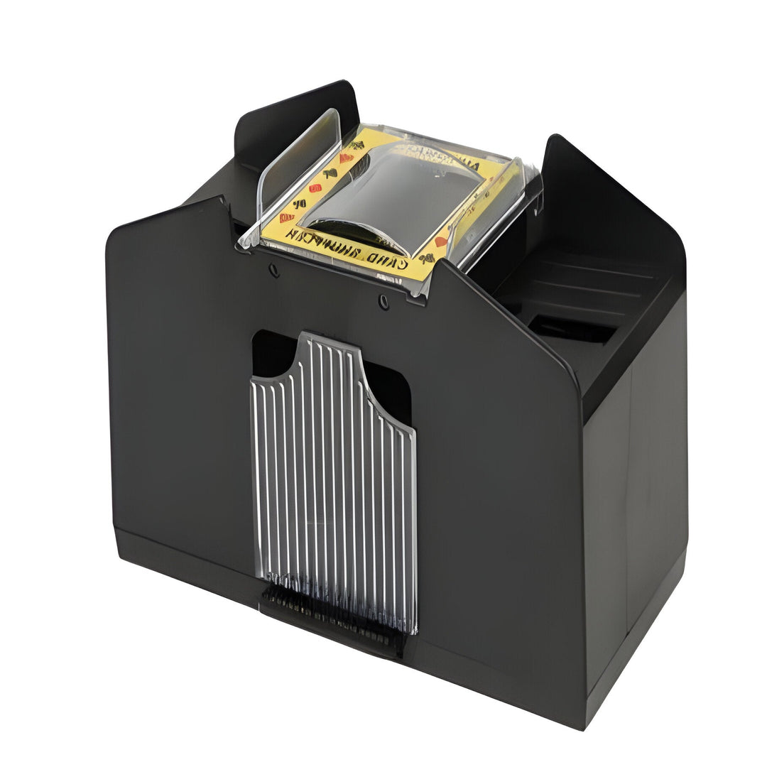 Card Shuffler with Automatic Operation and Multiple Deck Sizes