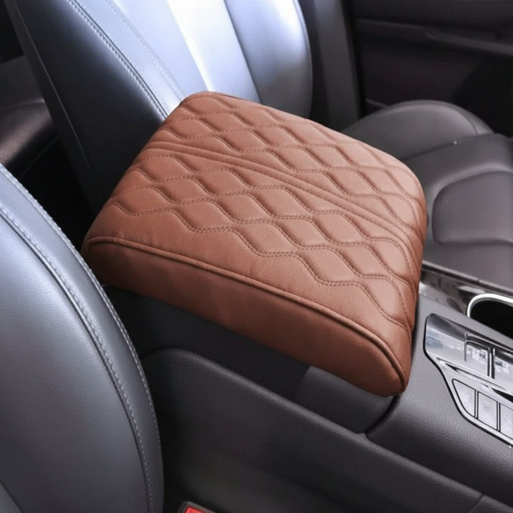 Car Armrest Pad with Soft Cushion and Non-Slip Design