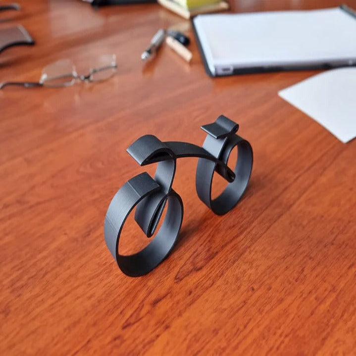 Bicycle Sculpture with Wire Frame Design and Desk Display