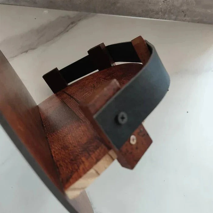 Wood Shelf with Whiskey Barrel Staves and Reclaimed Design