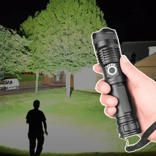 Flashlight with XHP50 LED Chip and Adjustable Brightness
