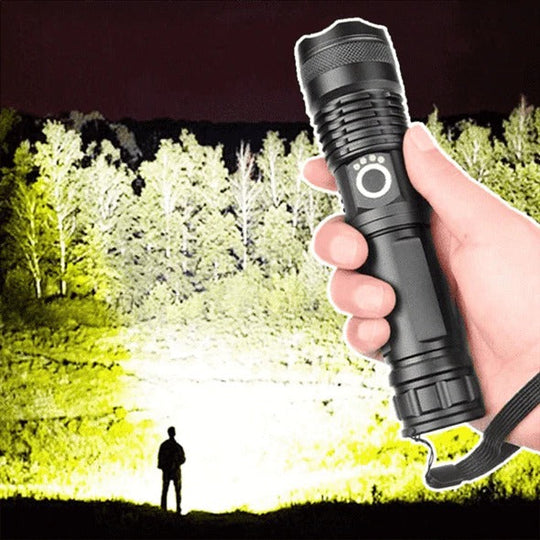 Flashlight with XHP50 LED Chip and Adjustable Brightness