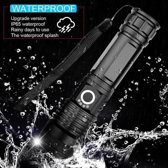 Flashlight with XHP50 LED Chip and Adjustable Brightness