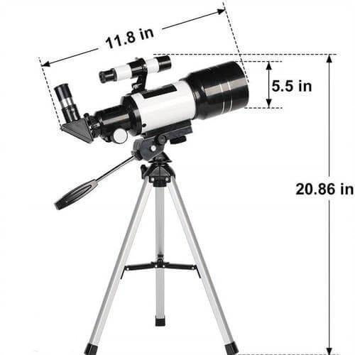 Telescope with Multiple Eyepieces and High Magnification
