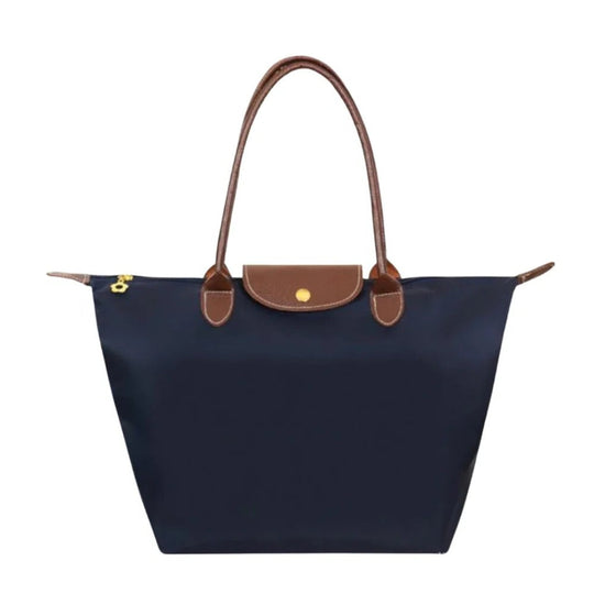 Handbag with Top Handle and Gold Hardware