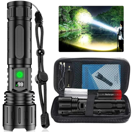 Flashlight with Rechargeable Battery and Multiple Modes