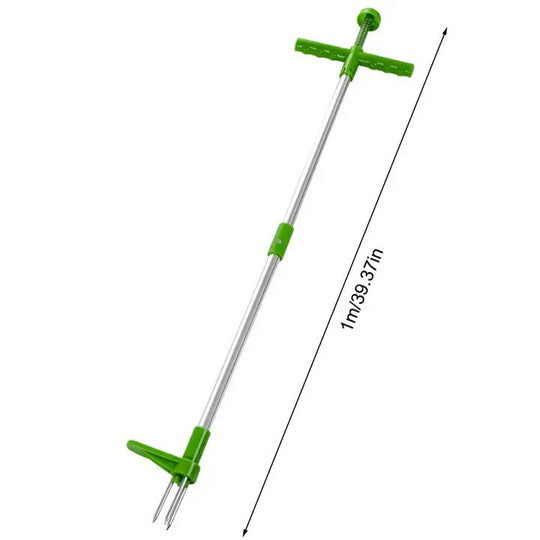 Weed Puller Tool with Foot Pedal and Long Handle