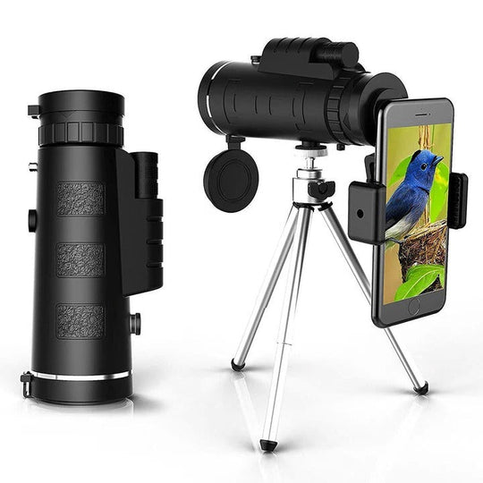 Telescope with Tripod and Smartphone Holder