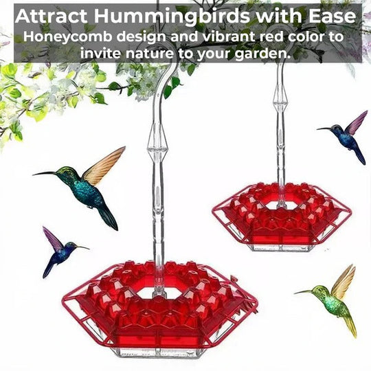 Hummingbird Feeder with Ant Moat and Easy Fill Design