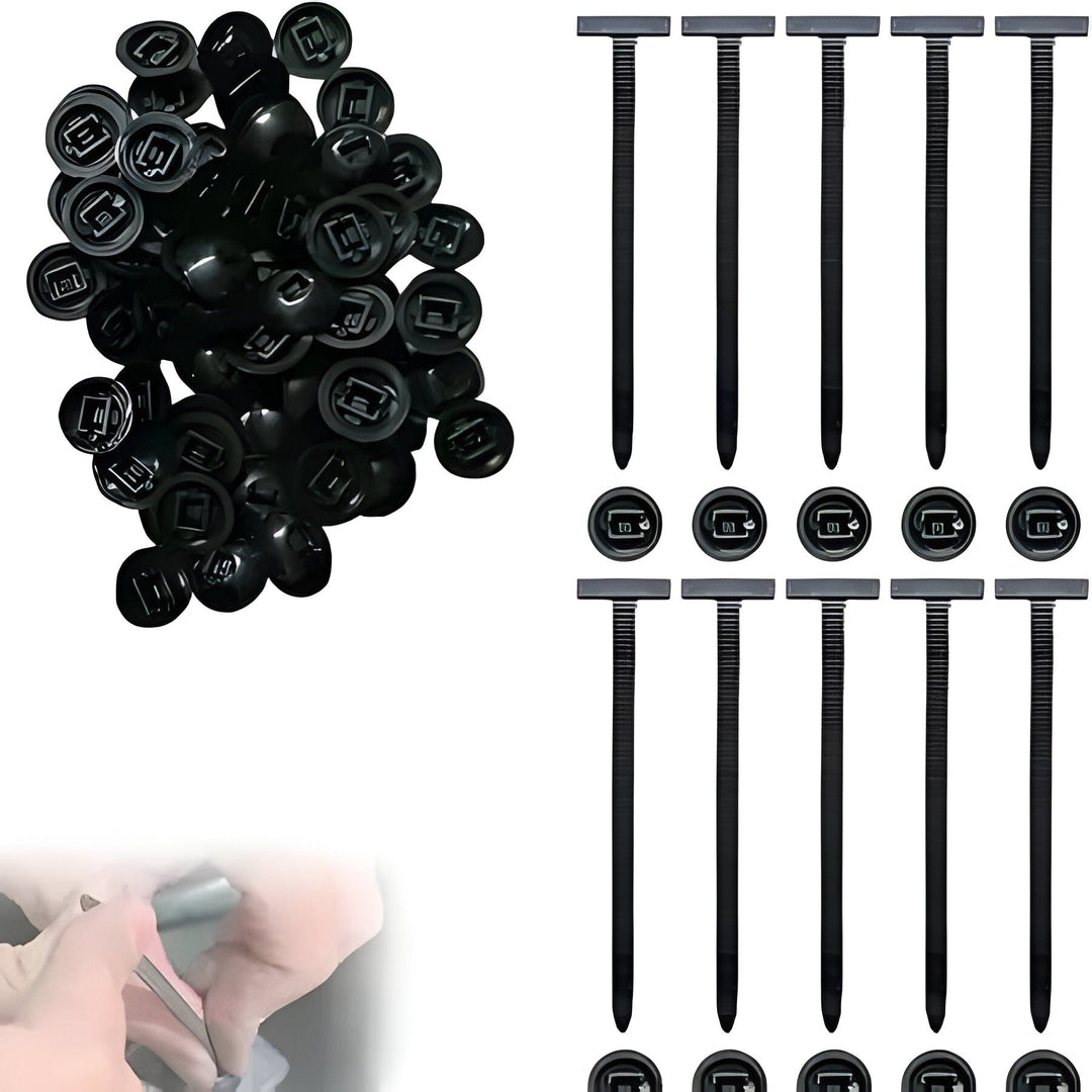 Cable Ties with Durable Nylon and 50-Pack Set
