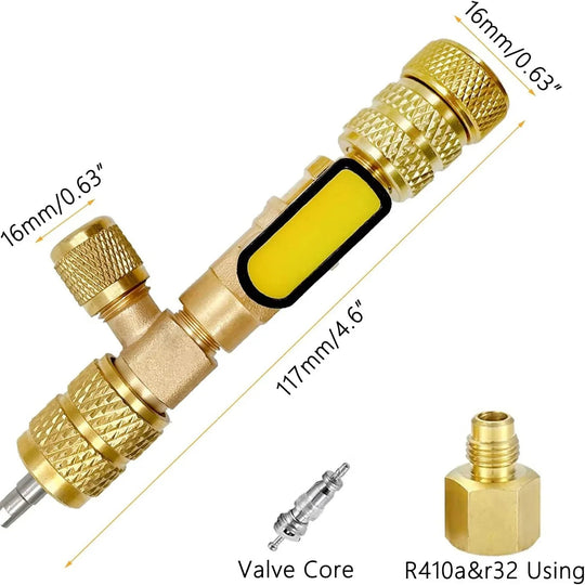 HVAC Tool with Dual Size Installer and Extractor